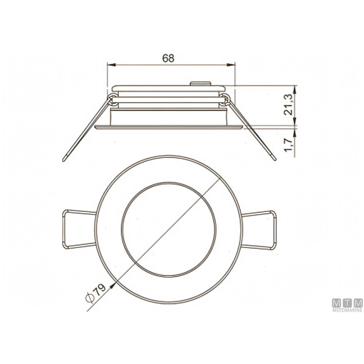 Faretto LED Astel Intensa in acciaio inox da incasso — Satinato - Luce Naturale 4500K