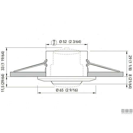 Quick Lucille faretto orientabile IP40 acciaio inox — Luce Naturale 4000 K