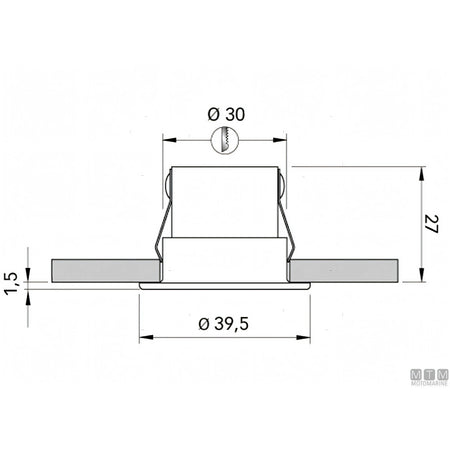 Quick faretto Daisy LED alluminio IP66 — D40mm - Luce Naturale 4000K