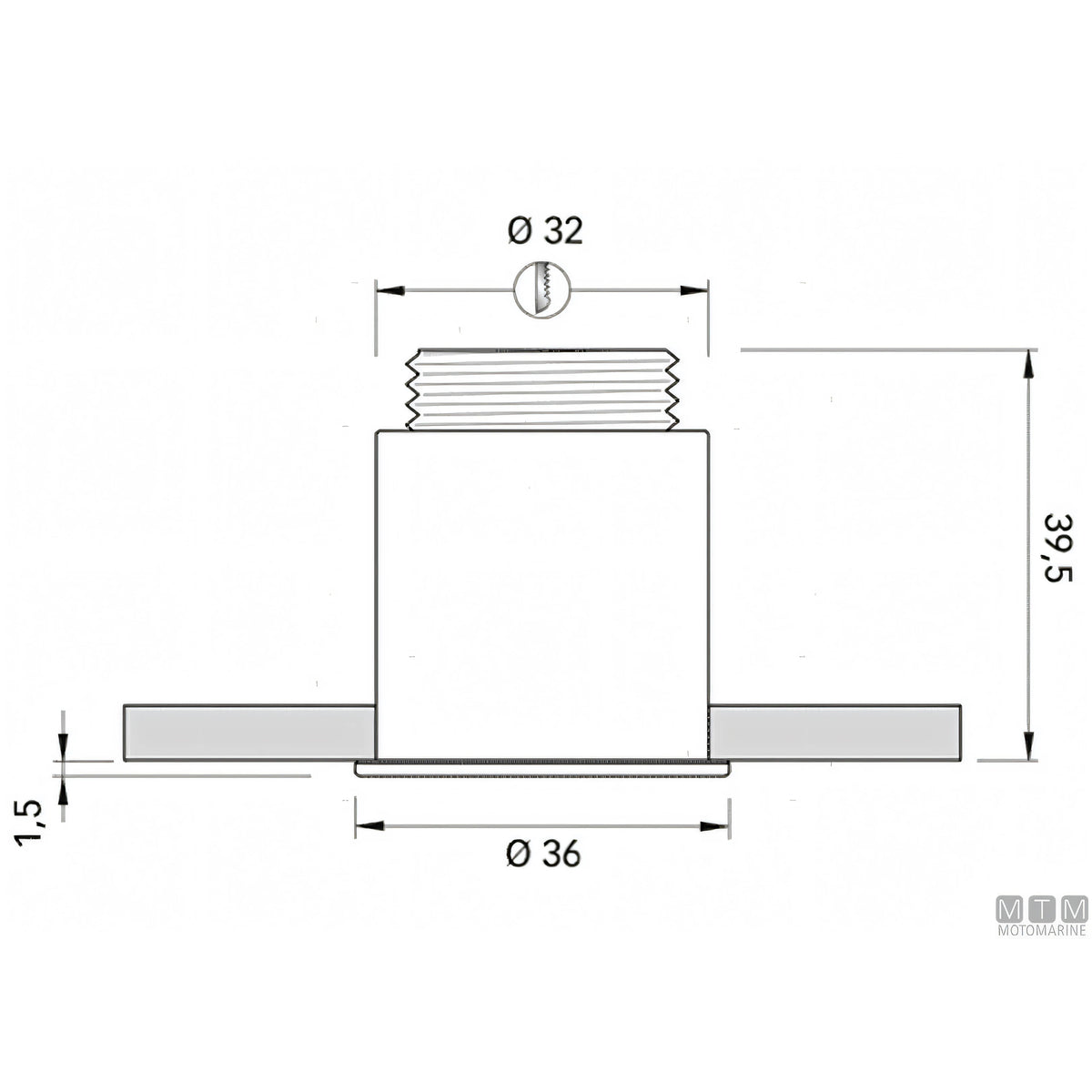 Quick luce di cortesia Gaia IP65 in acciaio inox — Luce Naturale 4000 K°