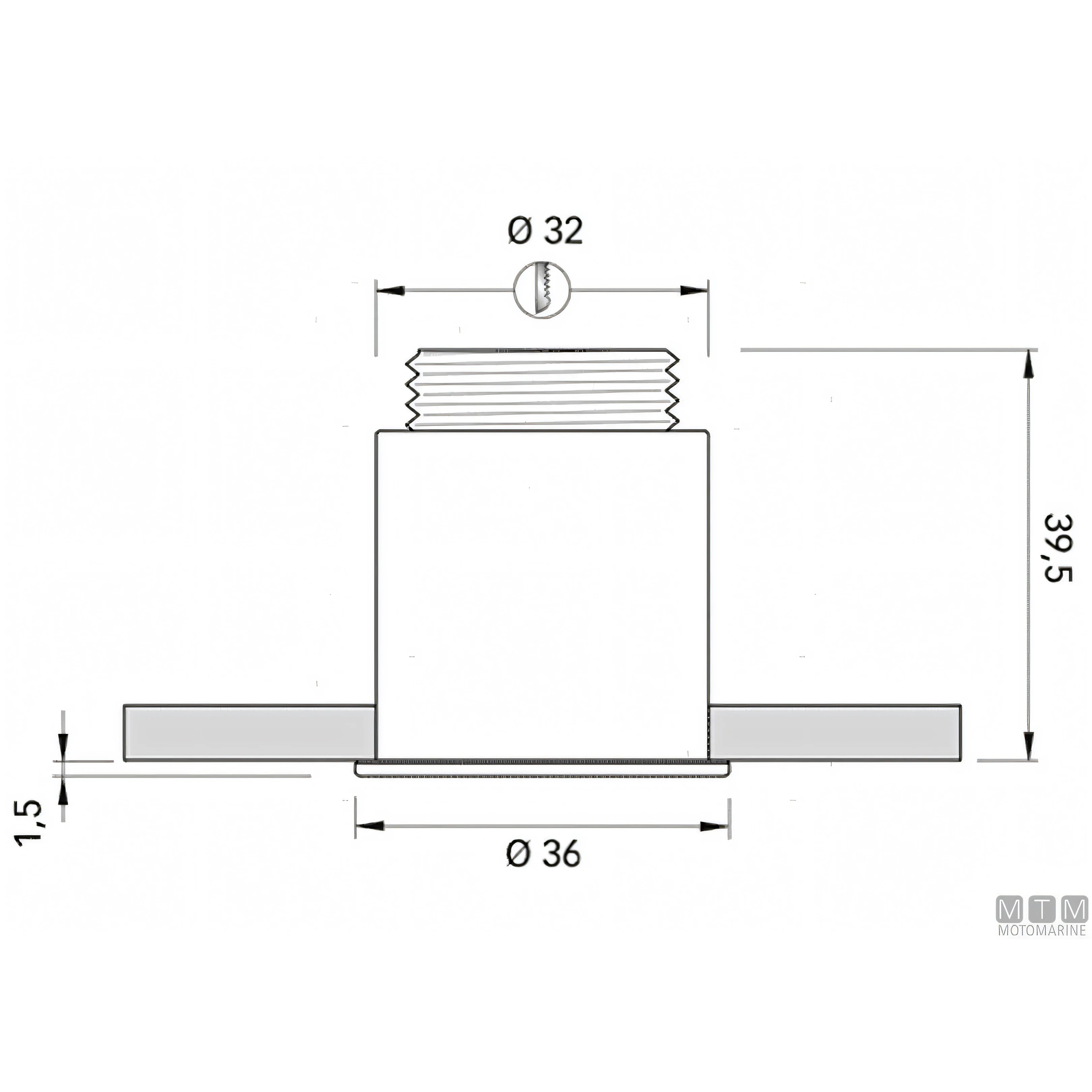 Quick luce di cortesia Gaia IP65 in acciaio inox — Luce Naturale 4000 K°