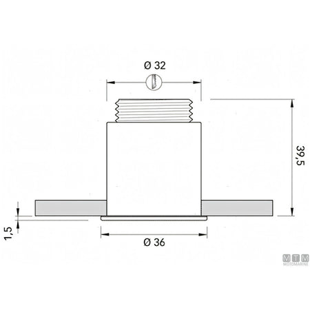 Quick luce di cortesia Gaia IP65 in acciaio inox — Luce Naturale 4000 K°