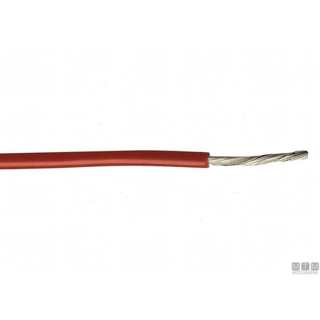 Cavo elettrico marino unipolare in rame stagnato con guaina in Nitrile — 1x1,5 mm² Rosso — 100 m