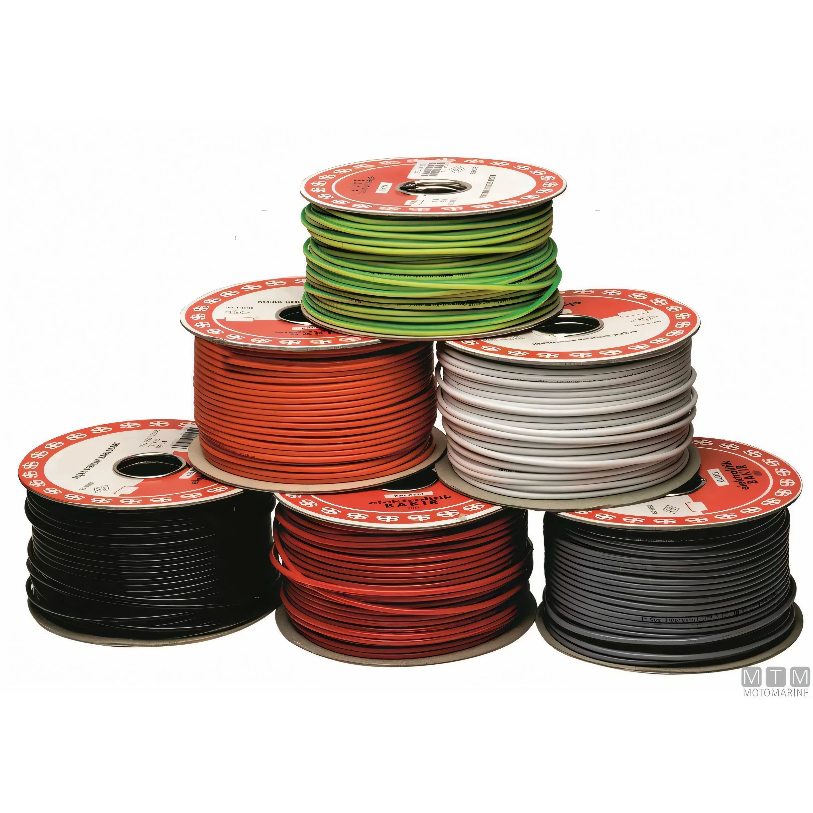 Cavo elettrico marino unipolare in rame stagnato con guaina in Nitrile — 1x1,5 mm² — bobina 100 m