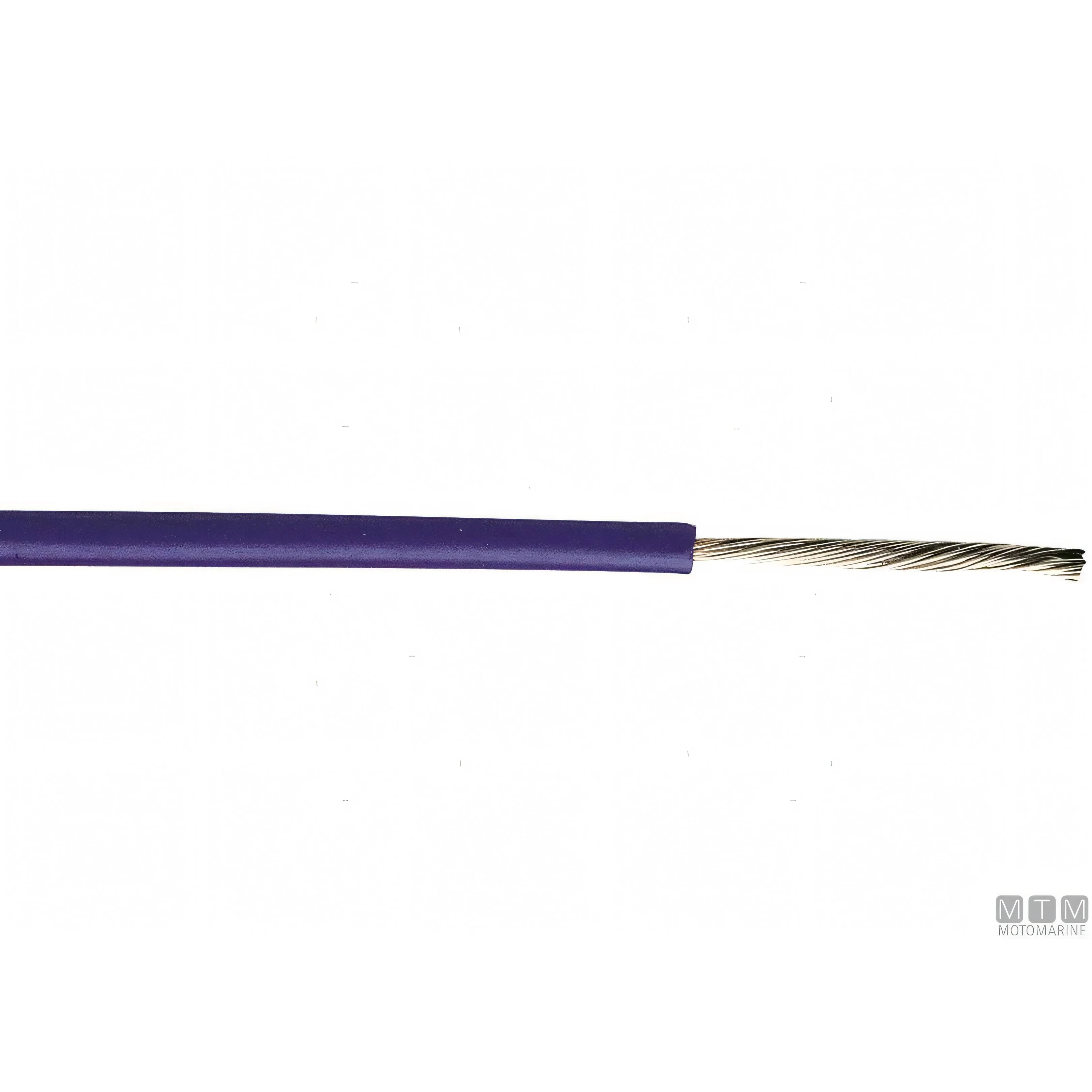 Cavo elettrico marino unipolare in rame stagnato con guaina in Nitrile — 1x6 mm² Blu — 50 m