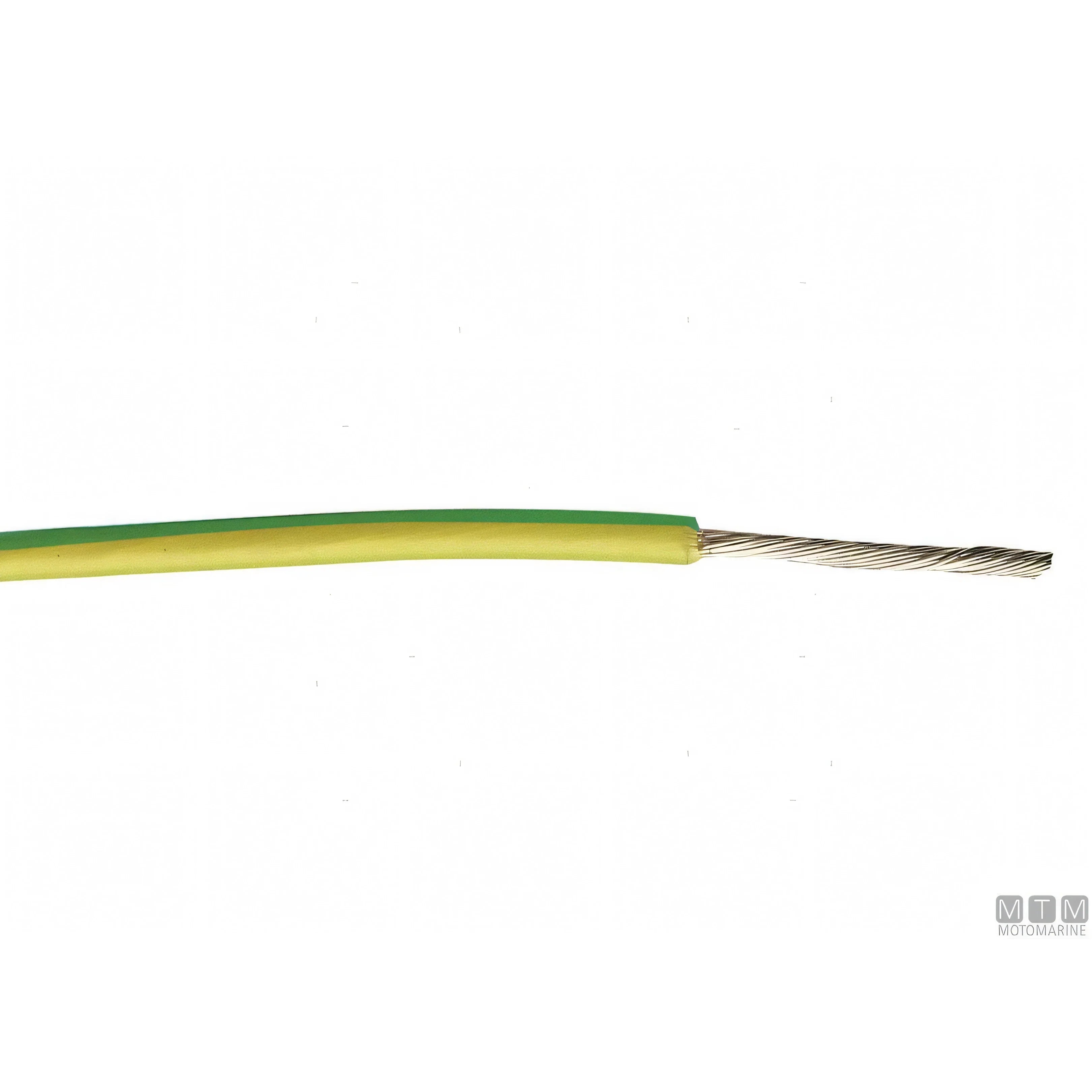 Cavo elettrico marino unipolare in rame stagnato con guaina in Nitrile — 1x6 mm² Giallo/Verde — 50 m