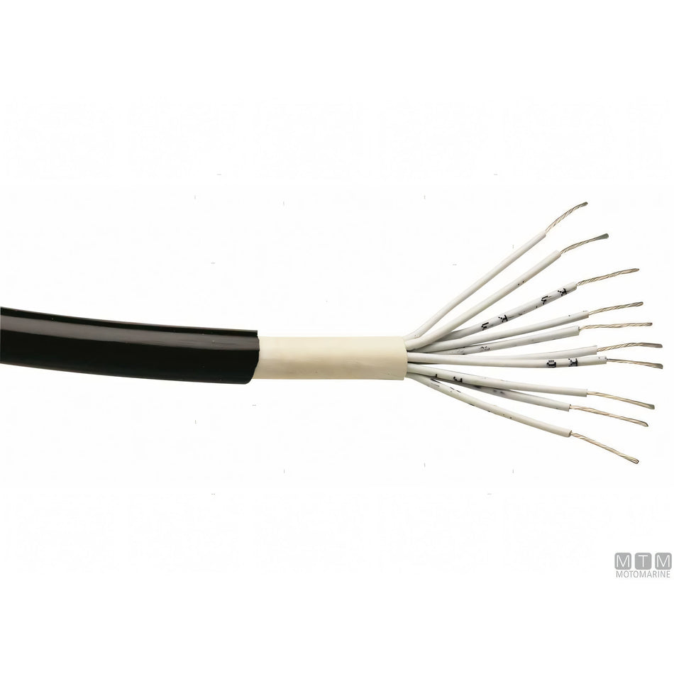 Cavo elettrico multipolare 10x0,75 mm bobina 50 m anima in rame stagnato — 50 m