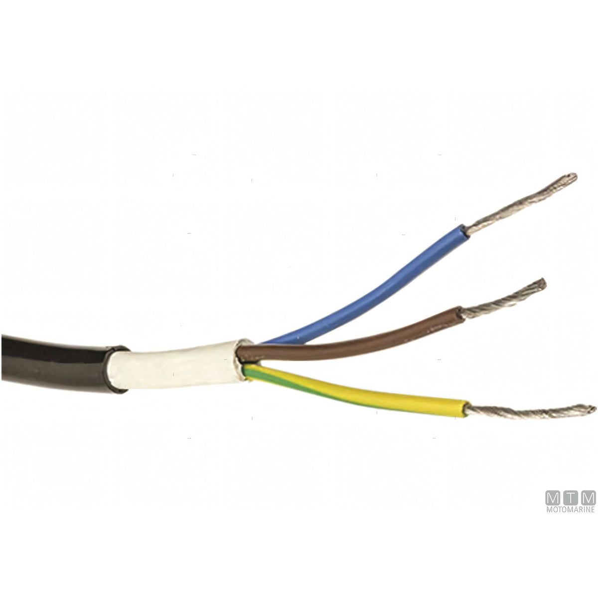 Cavo elettrico marino 3x1,5 mm² anima in rame stagnato guaina PVC — 50 m