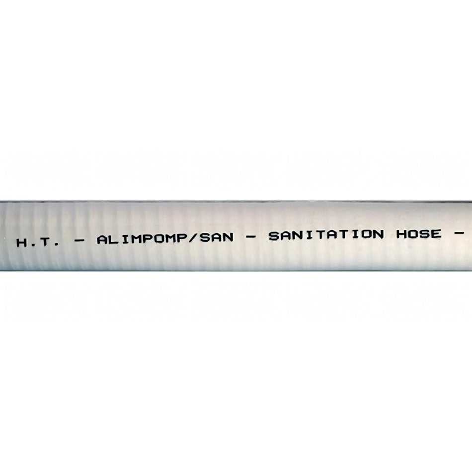 Tubo bianco Hoses Technology con spirale in acciaio anti odore