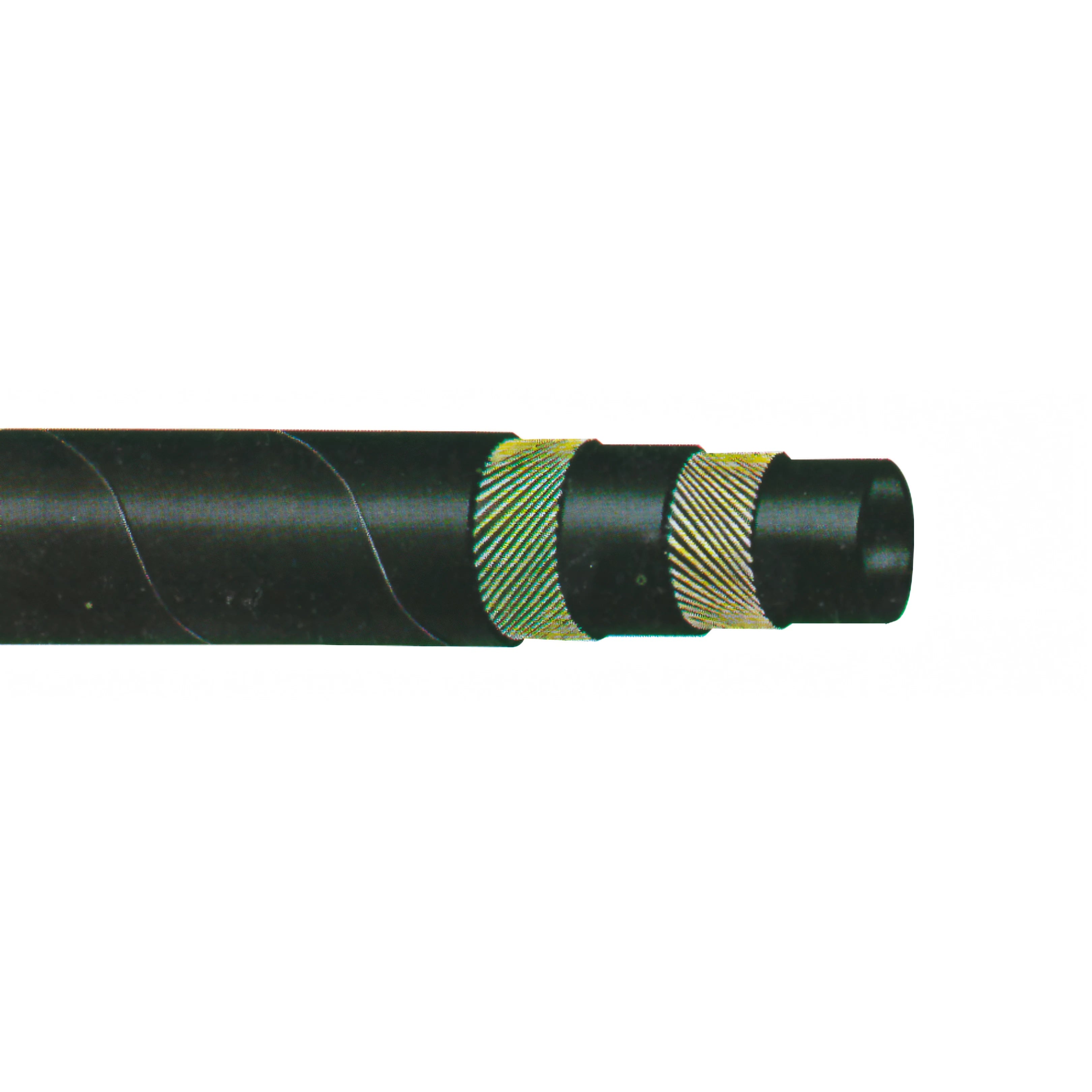 Rotolo di tubo acqua nero EPDM rinforzato con spirale metallica
