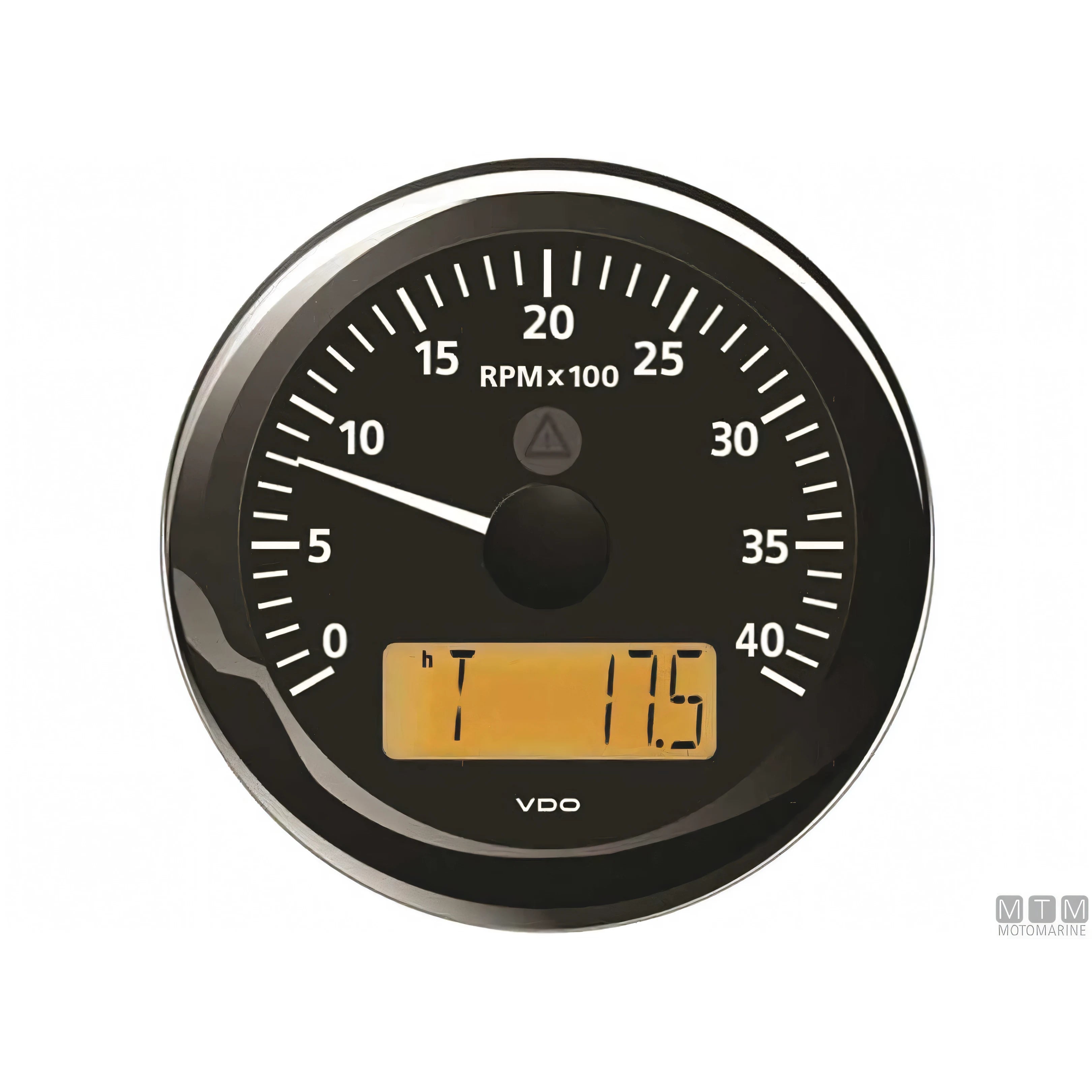 VDO Black View Line indicatore strumentazione nautica quadrante nero — Contagiri/ore 6000 giri Ø85mm