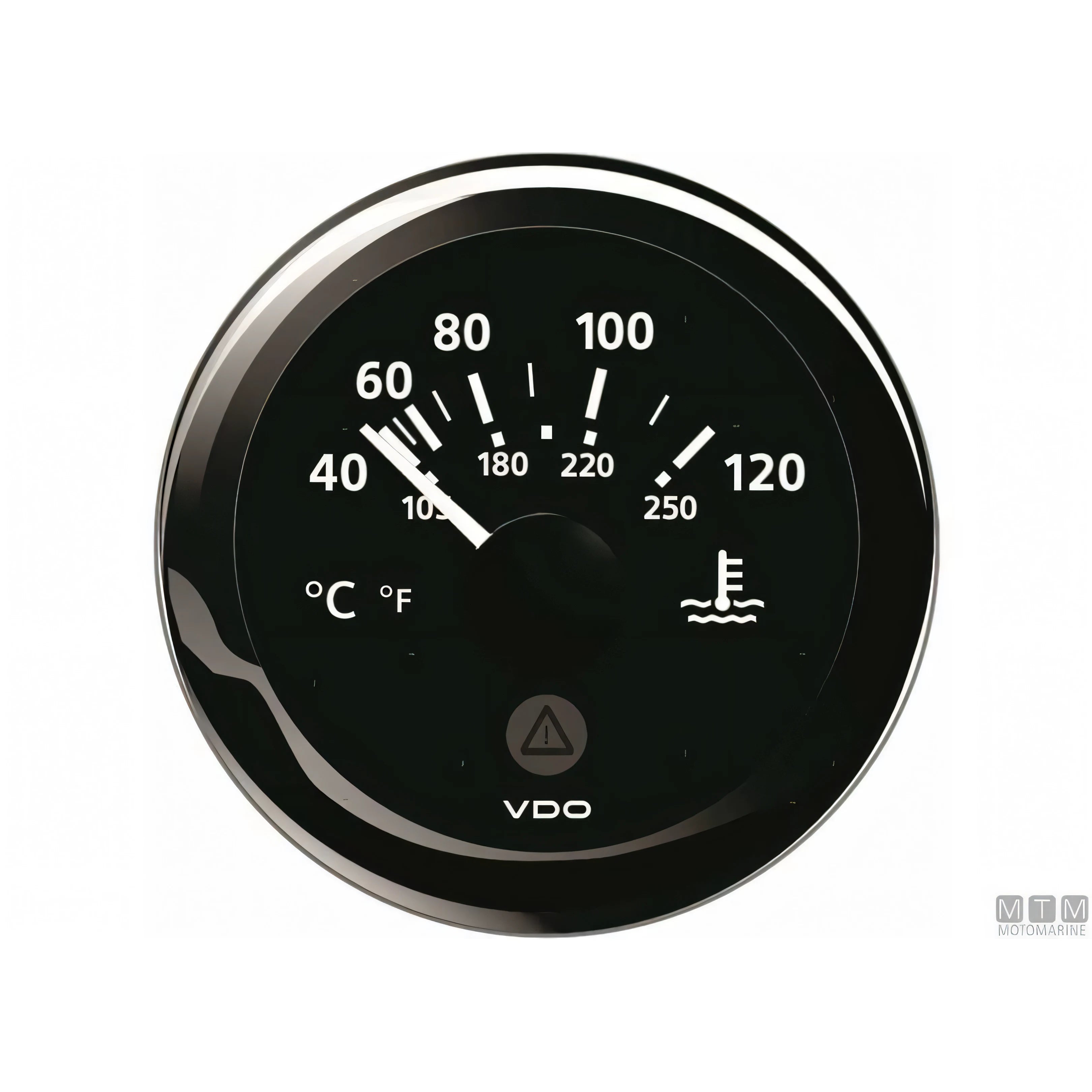 VDO Black View Line indicatore strumentazione nautica quadrante nero — Pressione olio 5 bar