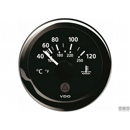 VDO Black View Line indicatore strumentazione nautica quadrante nero — Pressione olio 5 bar