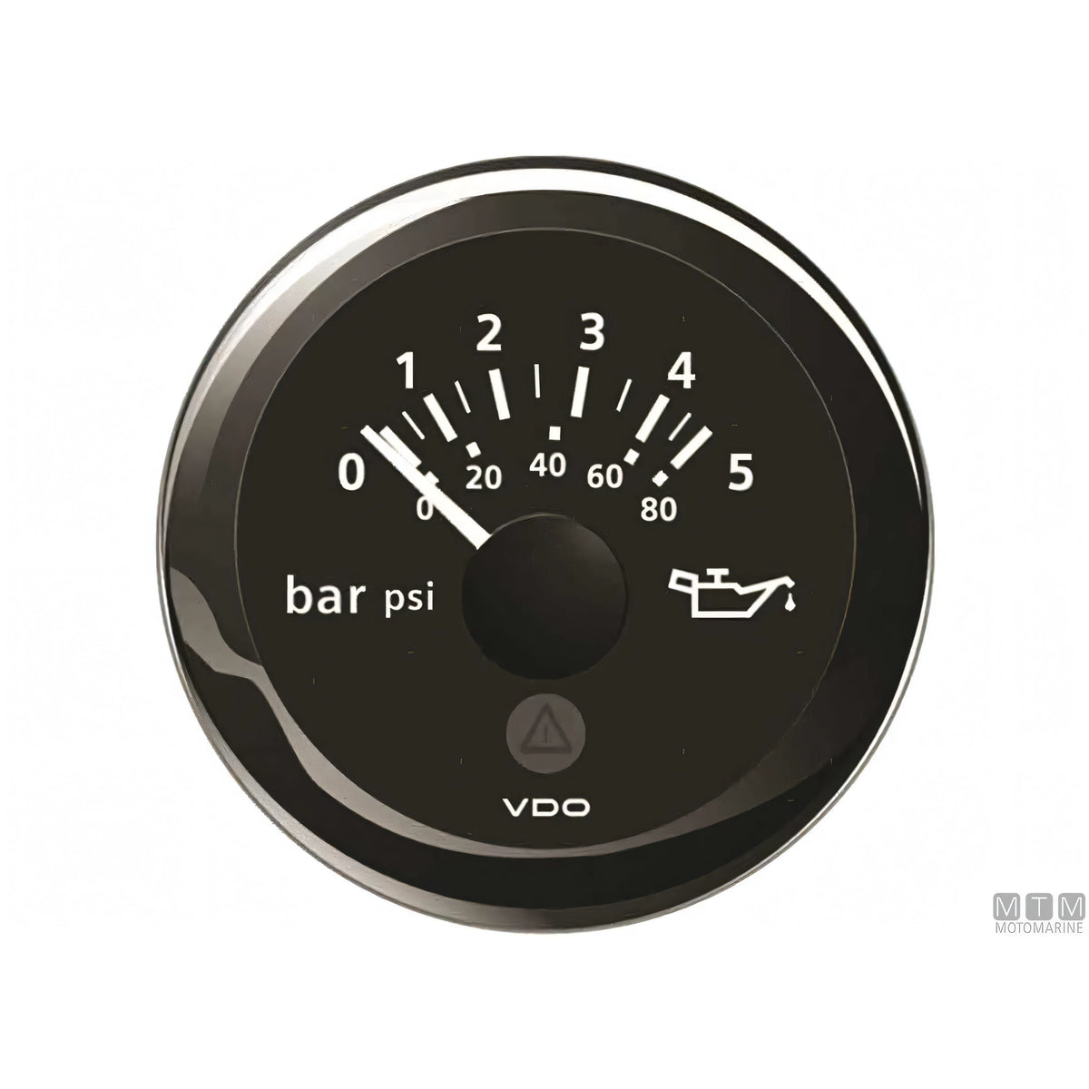 VDO Black View Line indicatore strumentazione nautica quadrante nero — Pressione olio 5 bar