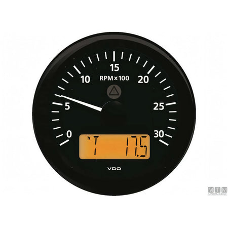VDO Black View Line indicatore strumentazione nautica quadrante nero — Pressione olio 5 bar