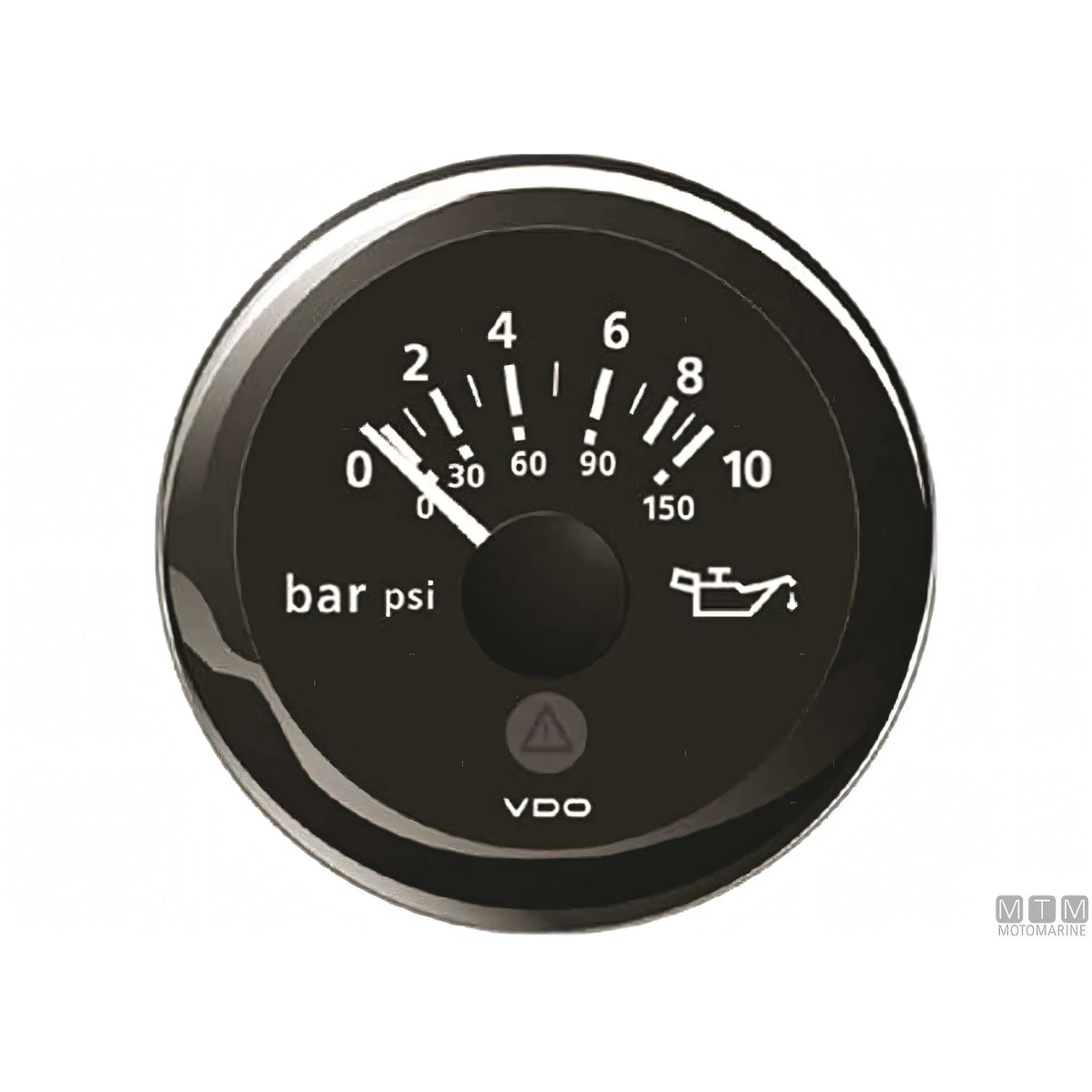 VDO Black View Line indicatore strumentazione nautica quadrante nero — Pressione olio 10 bar