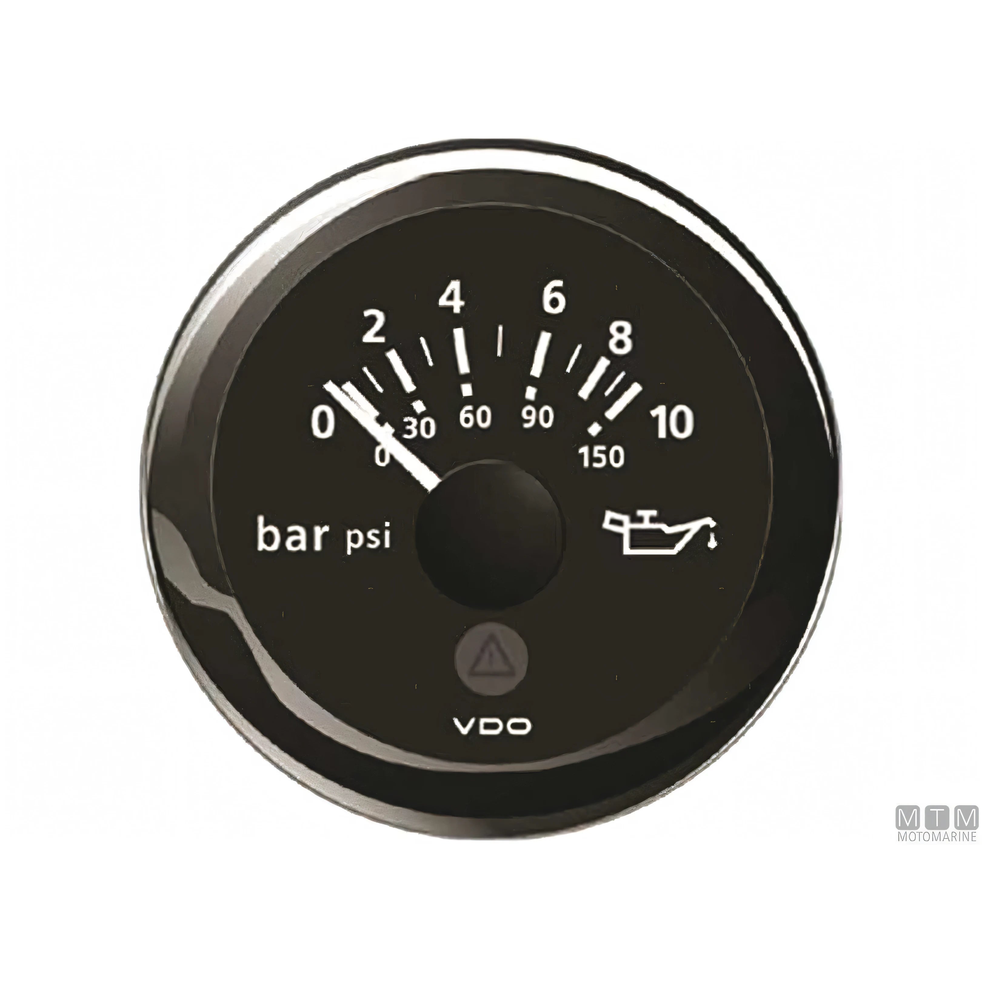 VDO Black View Line indicatore strumentazione nautica quadrante nero — Pressione olio 10 bar