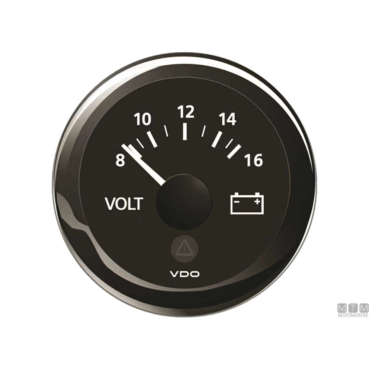 VDO Black View Line indicatore strumentazione nautica quadrante nero — Voltmetro 8-16V