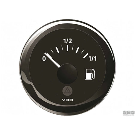 VDO Black View Line indicatore strumentazione nautica quadrante nero — Livello carburante 240-30 ohm