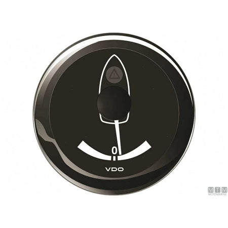VDO Black View Line indicatore strumentazione nautica quadrante nero — Angolo di barra