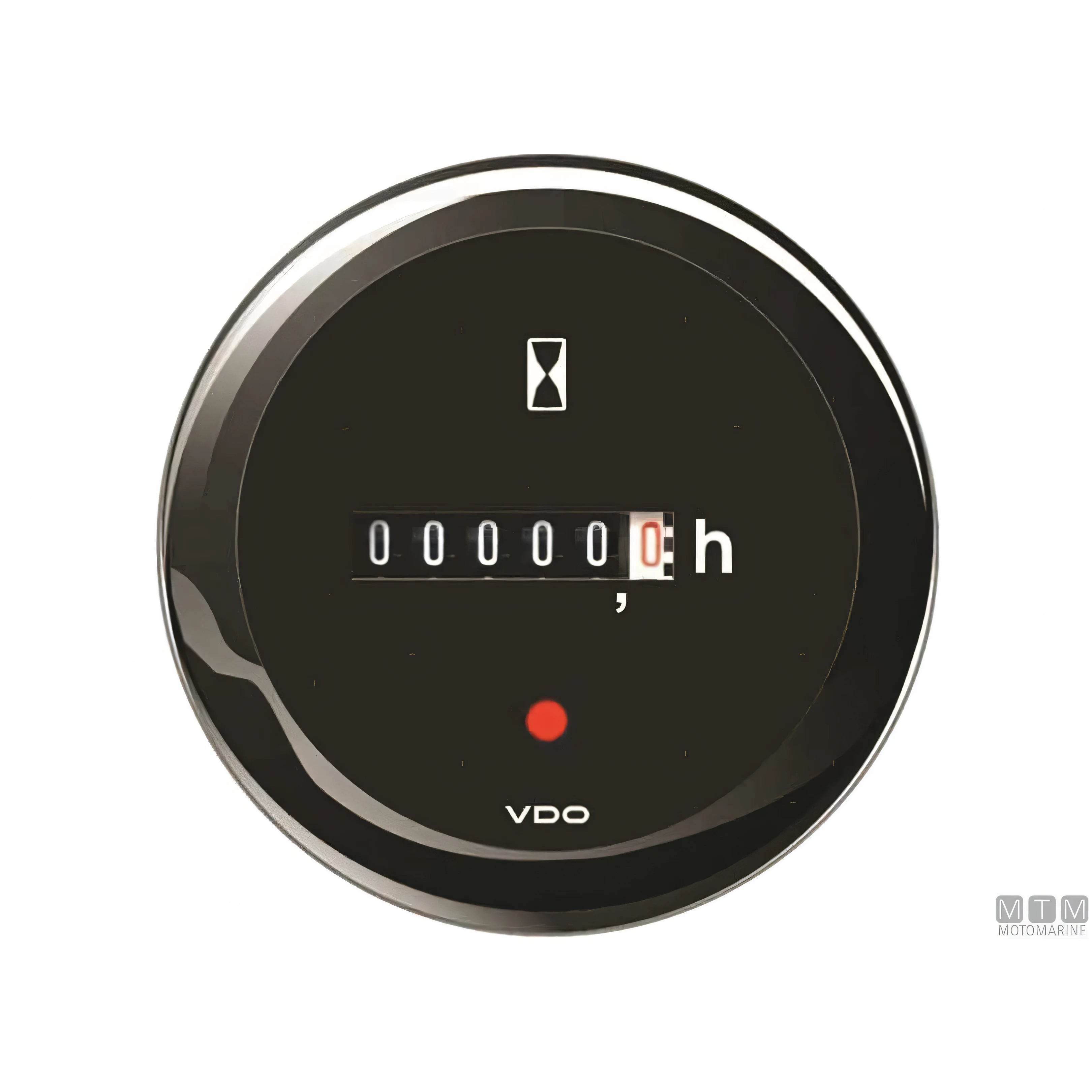VDO Black View Line indicatore strumentazione nautica quadrante nero — Contaore Ø52mm