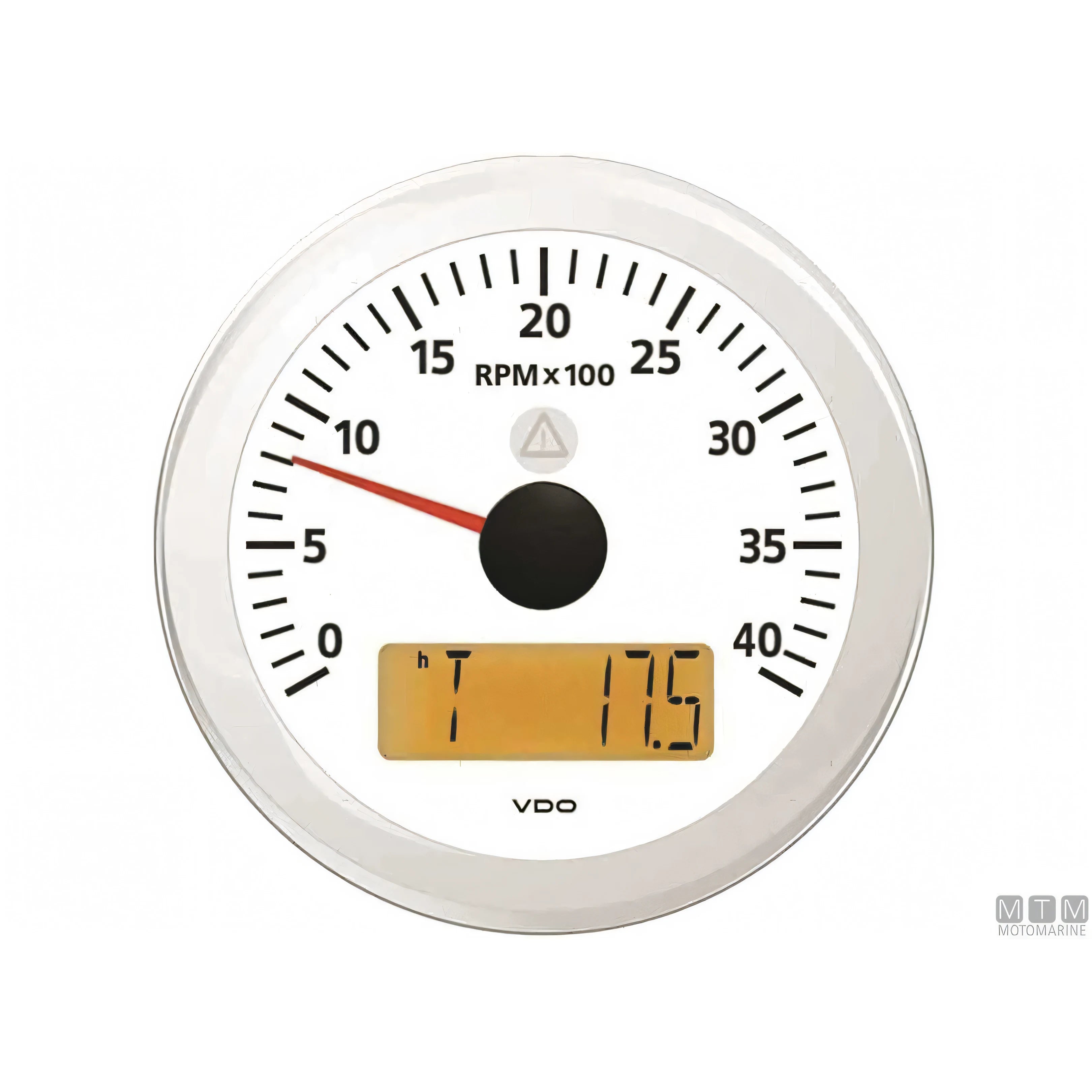 Strumento VDO White View Line quadrante bianco — Contagiri/ore 4000 giri