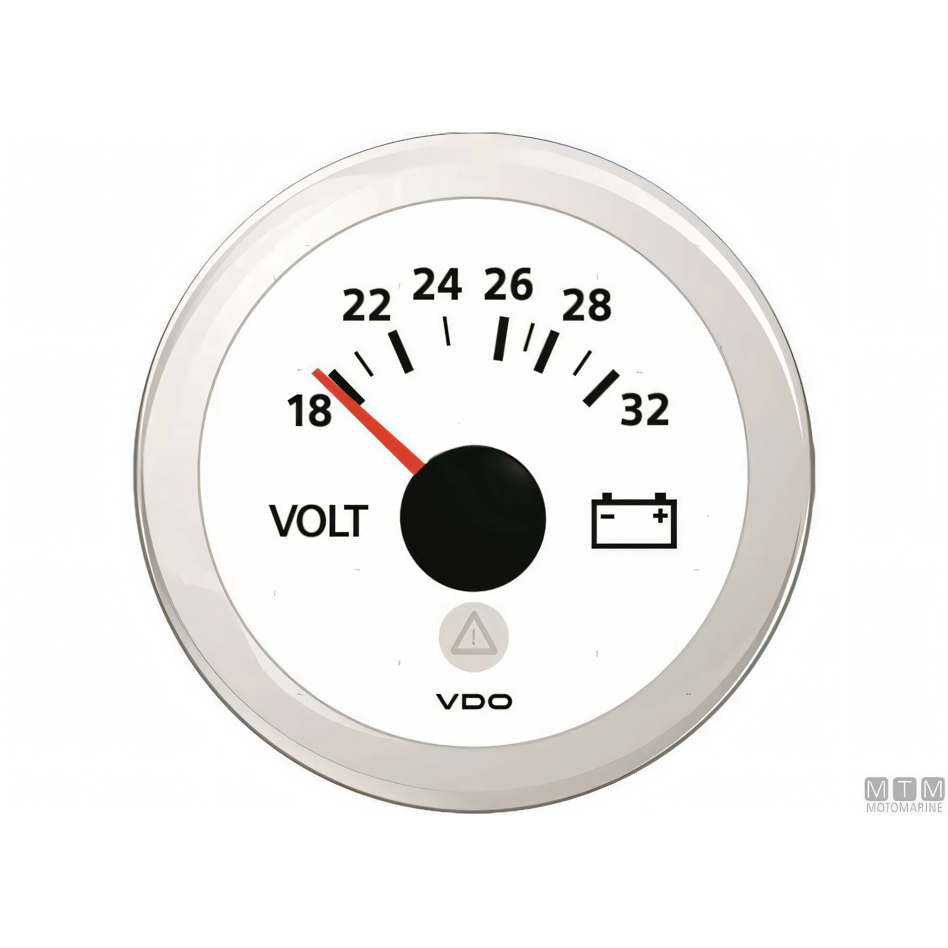Strumento VDO White View Line quadrante bianco — Pressione olio 5 bar