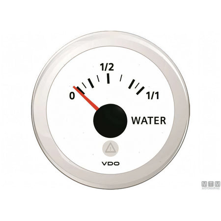Strumento VDO White View Line quadrante bianco — Pressione olio 5 bar