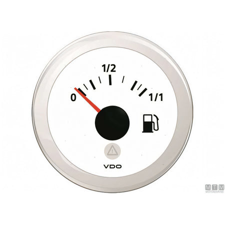 Strumento VDO White View Line quadrante bianco — Pressione olio 5 bar