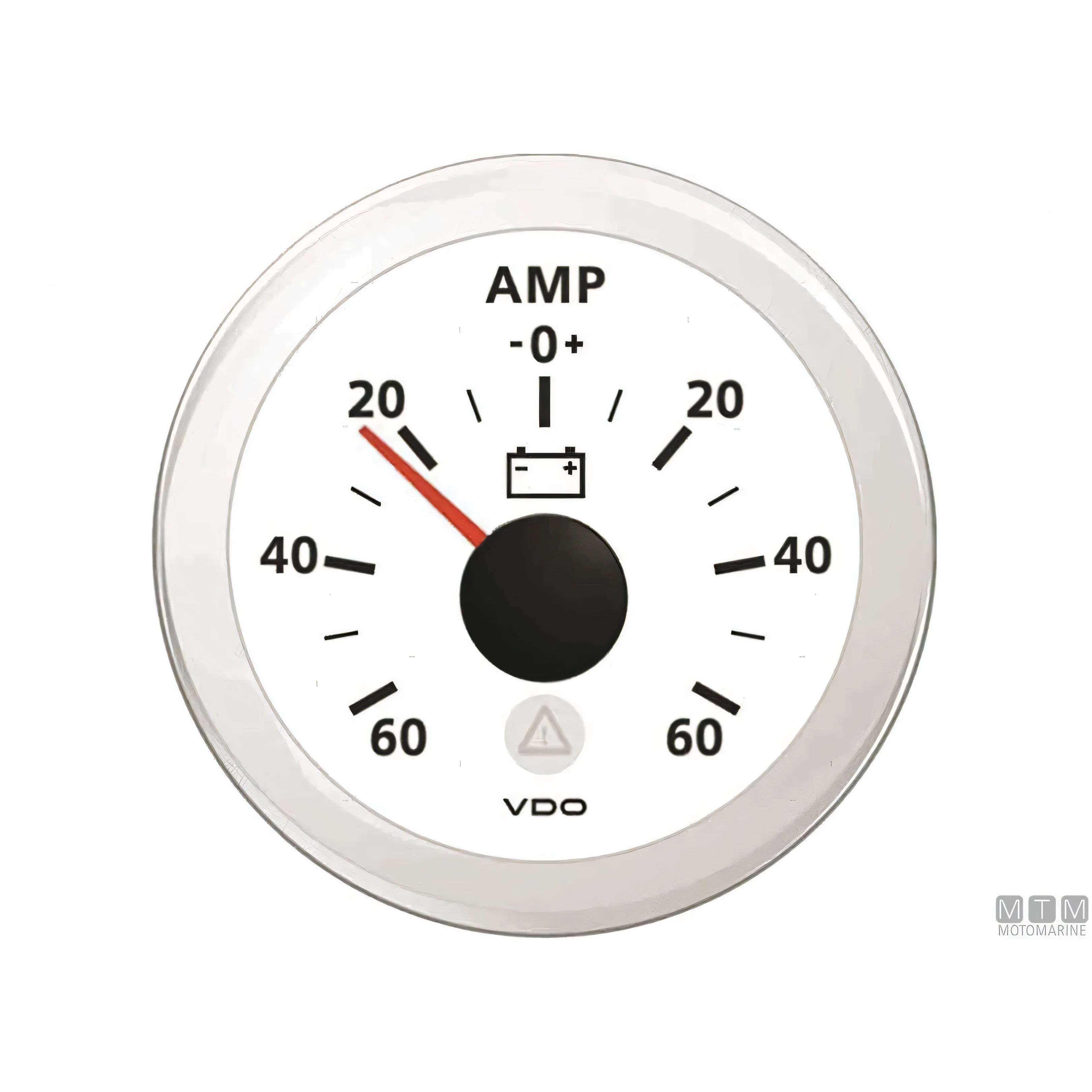 Strumento VDO White View Line quadrante bianco — Amperometro