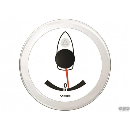 Strumento VDO White View Line quadrante bianco — Angolo barra