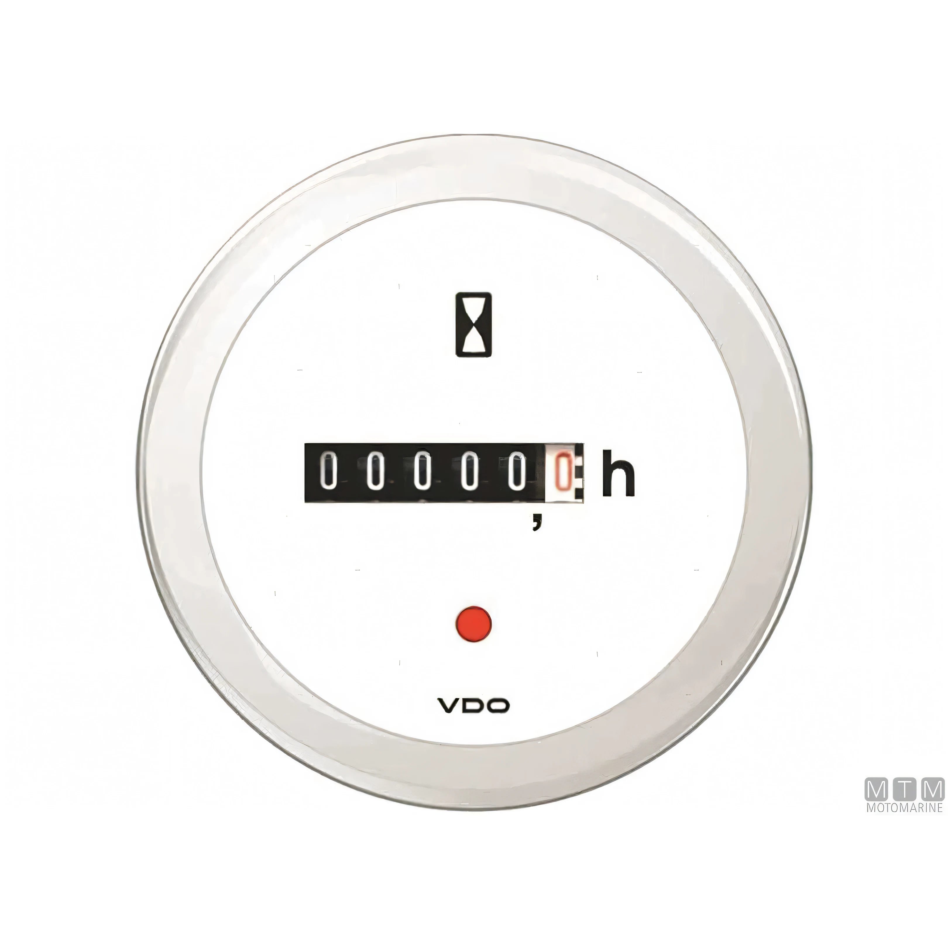 Strumento VDO White View Line quadrante bianco — Contaore Ø52