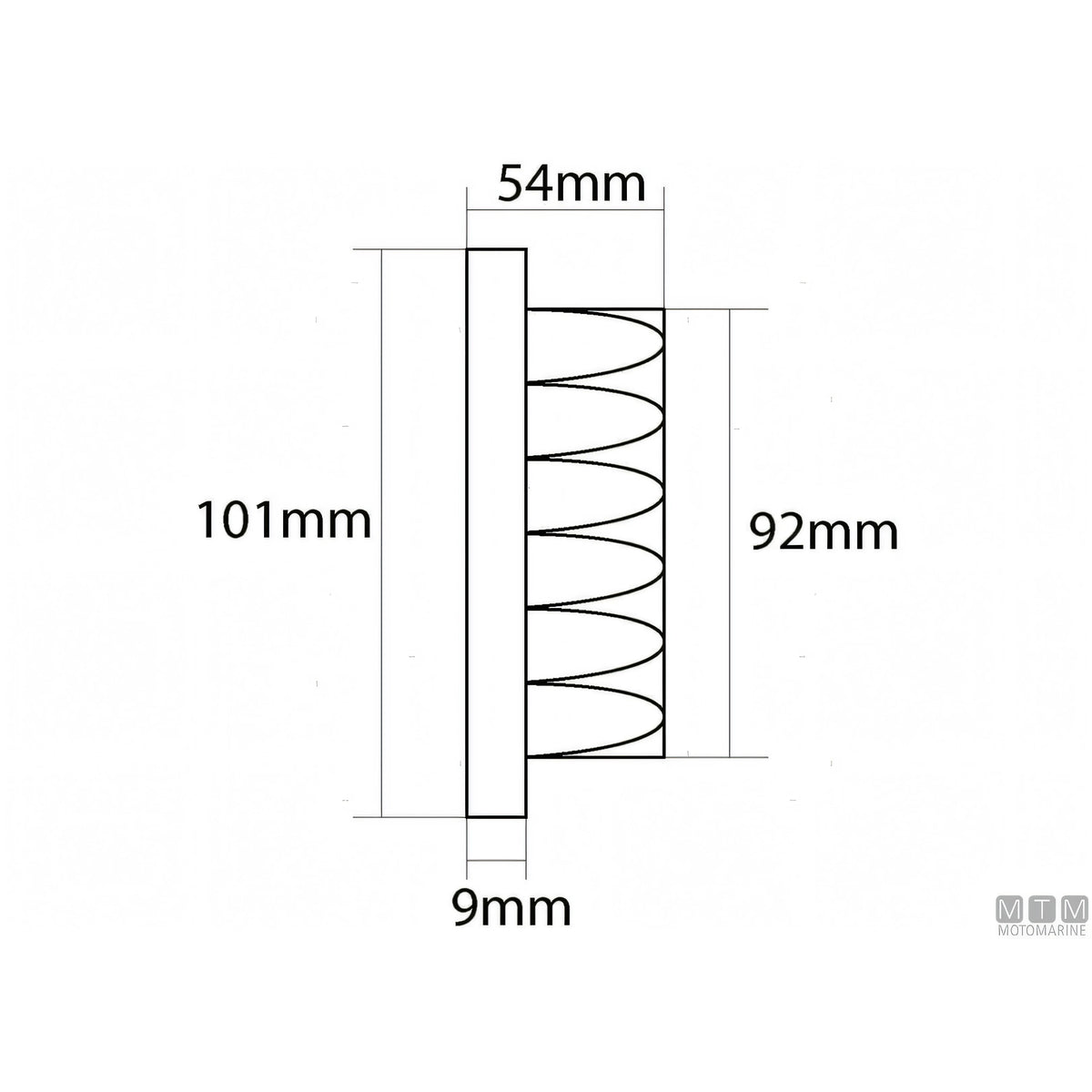 Display Veratron VMH35 per strumentazione motore — Ø 85 mm