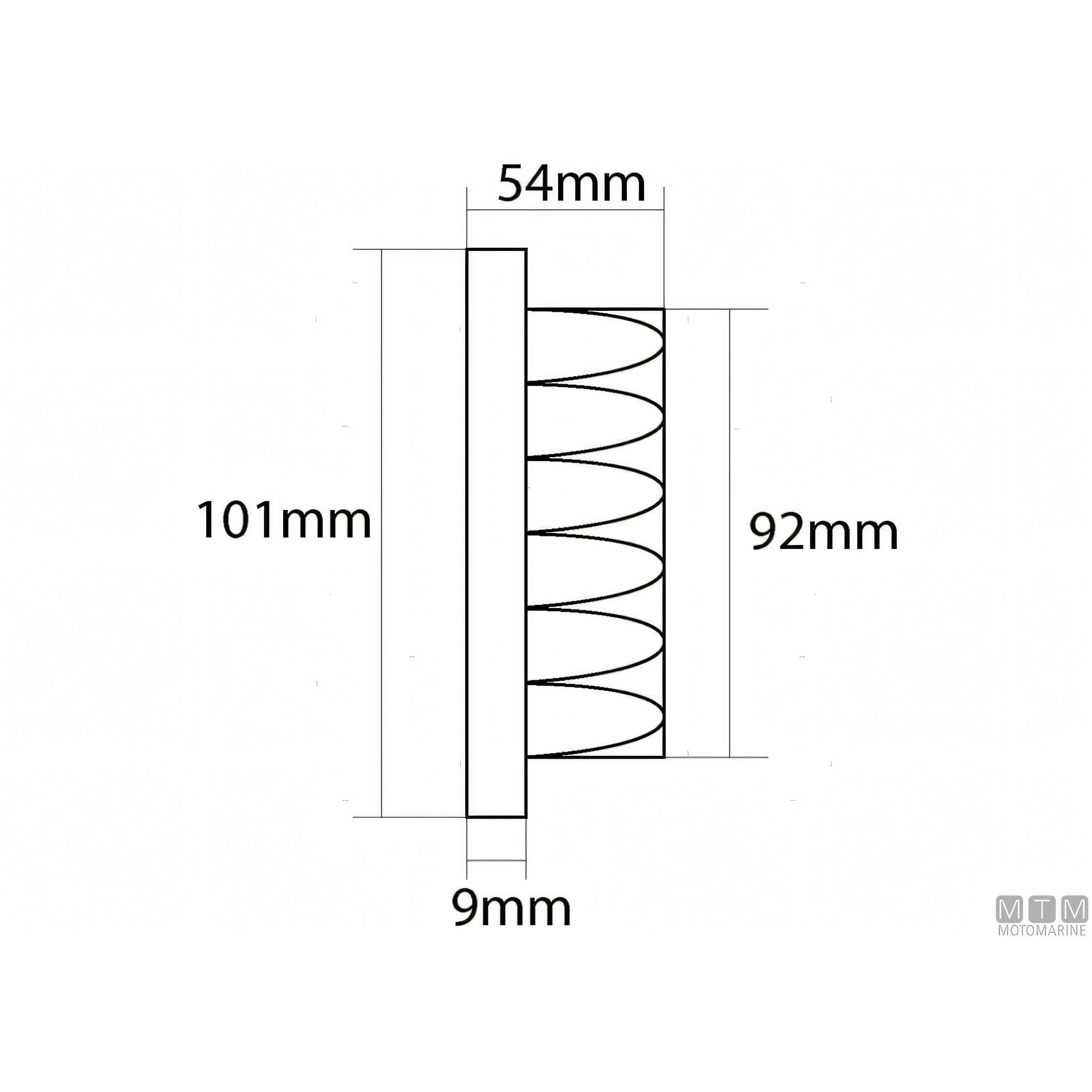 Display Veratron VMH35 per strumentazione motore — Ø 85 mm