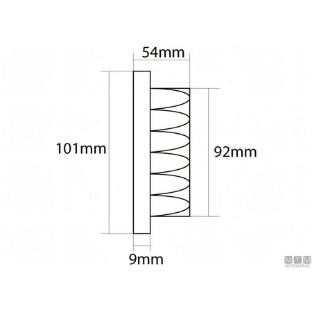 Display Veratron VMH35 per strumentazione motore — Ø 85 mm