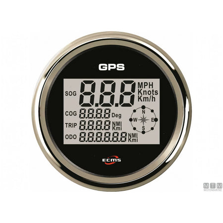 Motomarine Contanodi GPS Black Chrome — Black Chrome