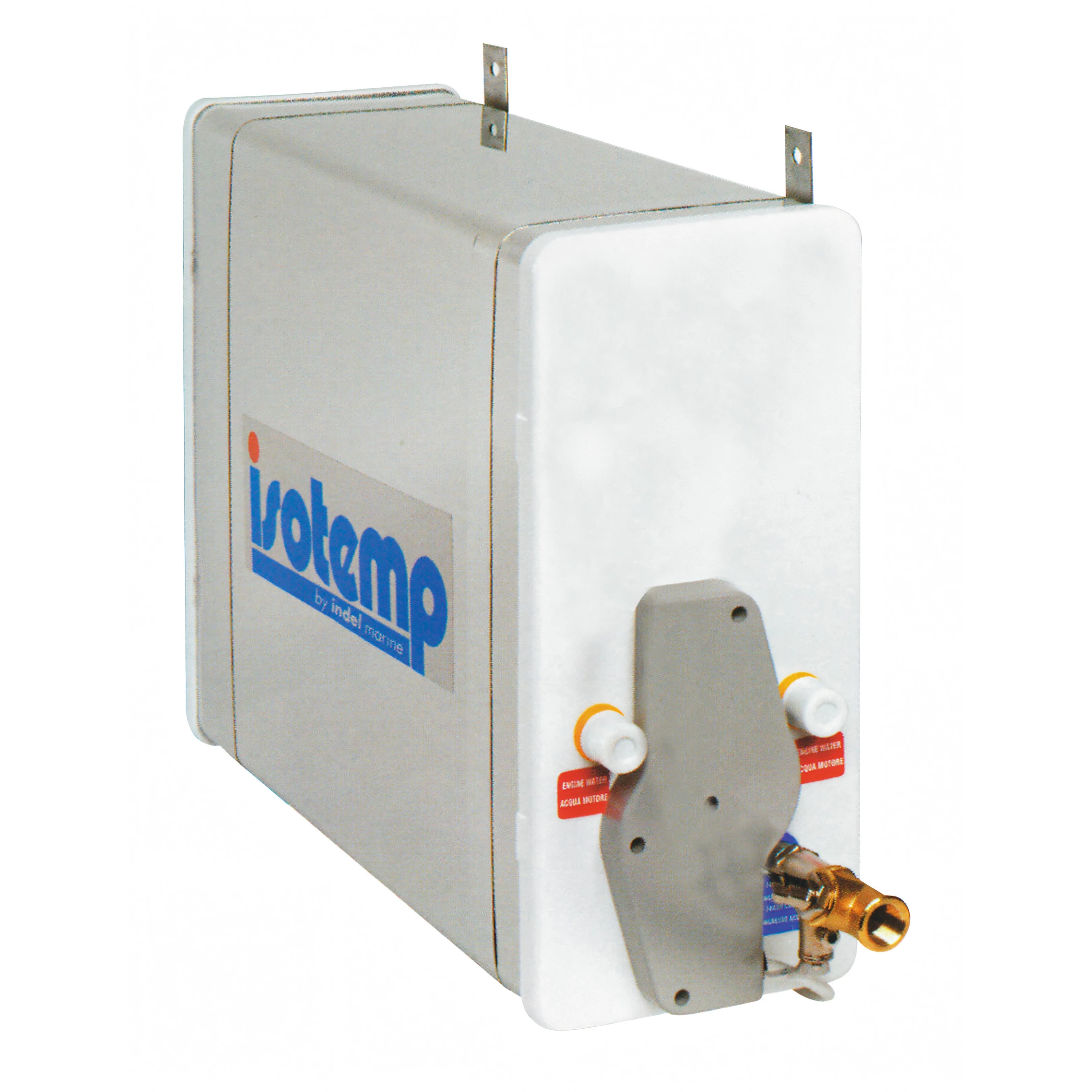 Boiler inox Isotemp Square 16 litri Indel Webasto vista laterale