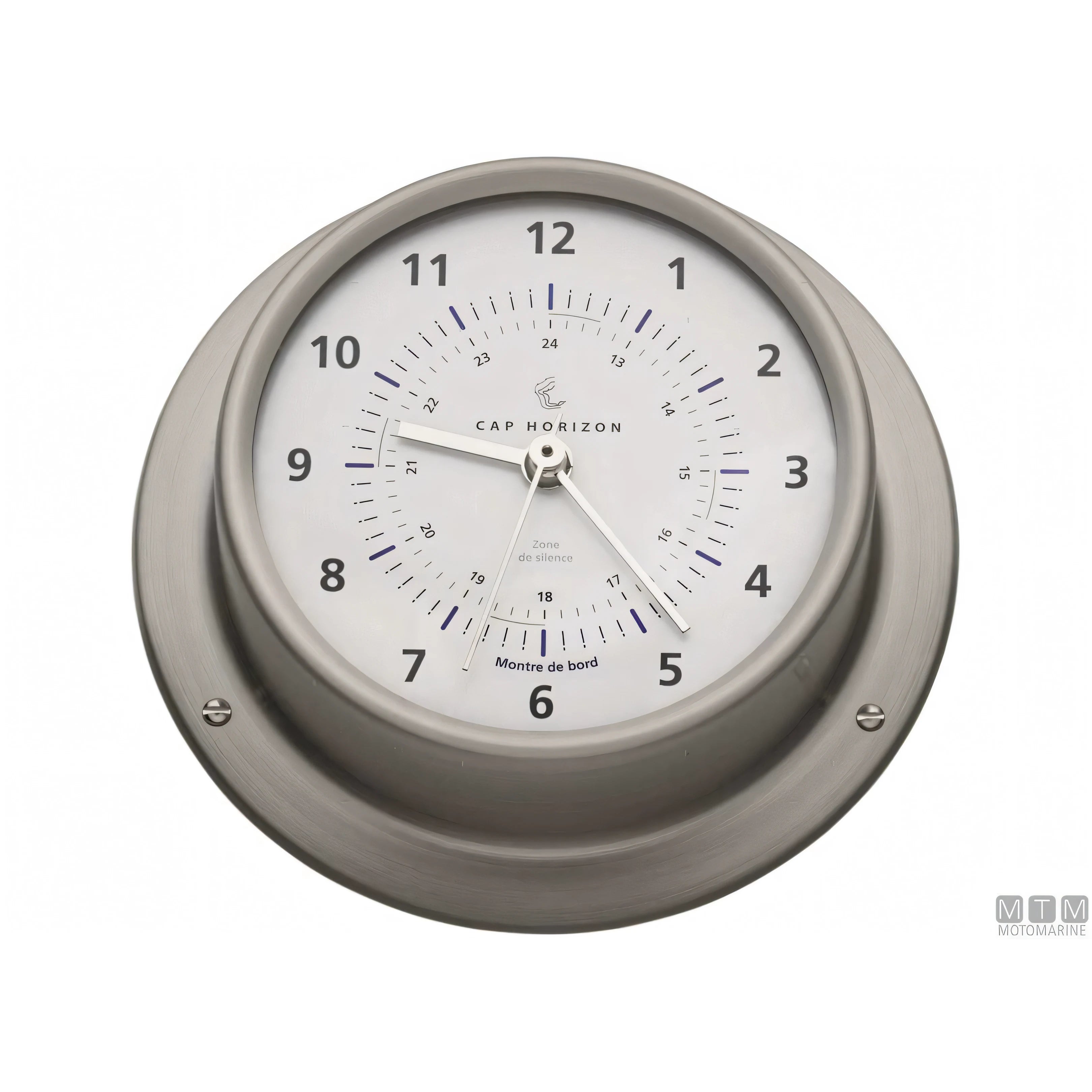 Sea View Orologio Cap Horizon cassa in acciaio inox — D120mm