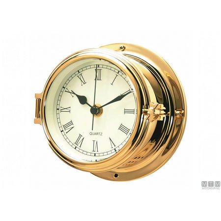 Motomarine strumento meteo classe 150 cassa in ottone lucidato — Barometro