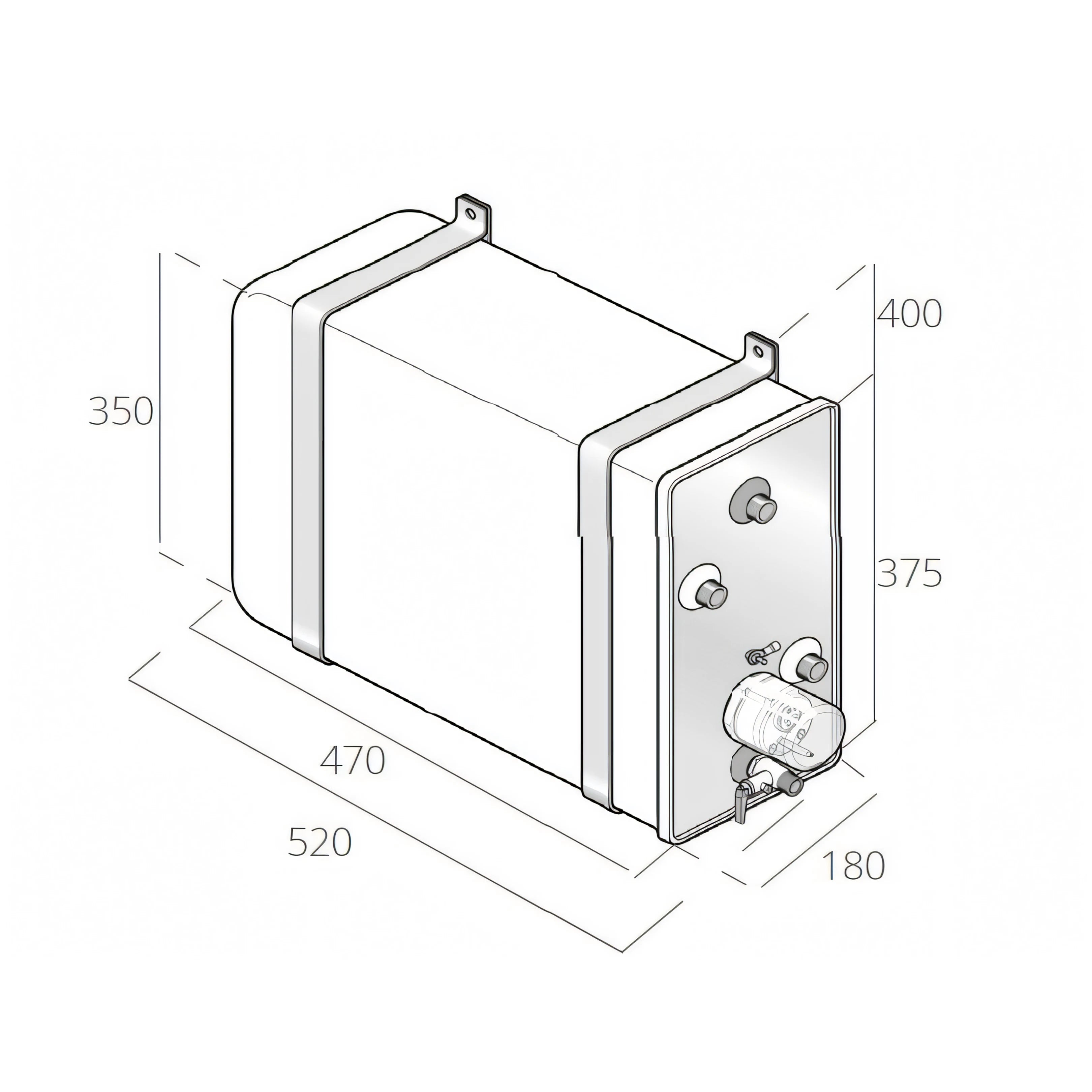 Boiler Quick BX 16, disegno tecnico