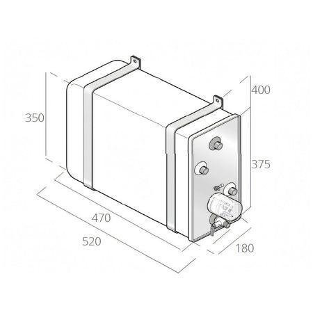 Boiler Quick BX 16, disegno tecnico
