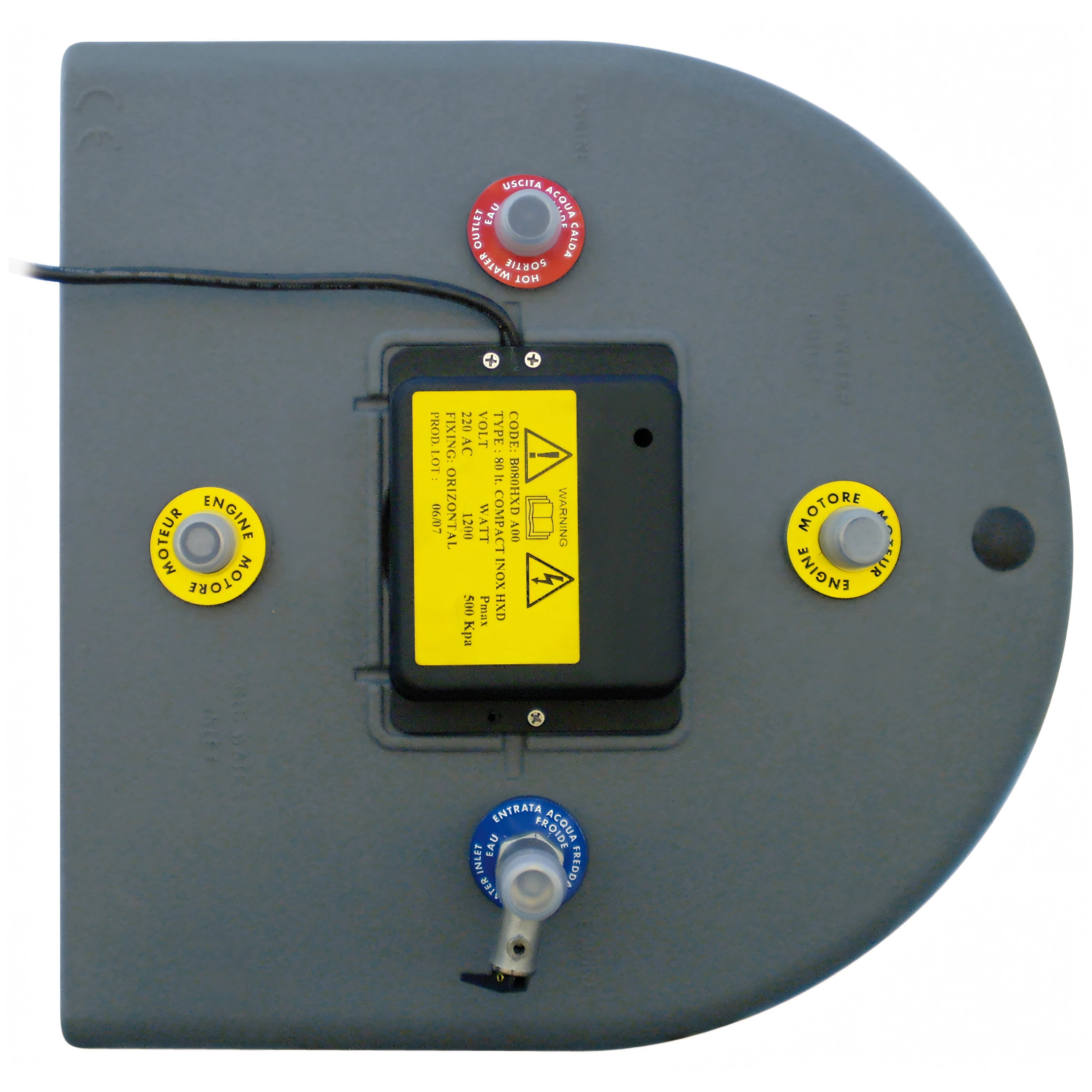 Boiler Quick Sigmar Compact, disegno tecnico