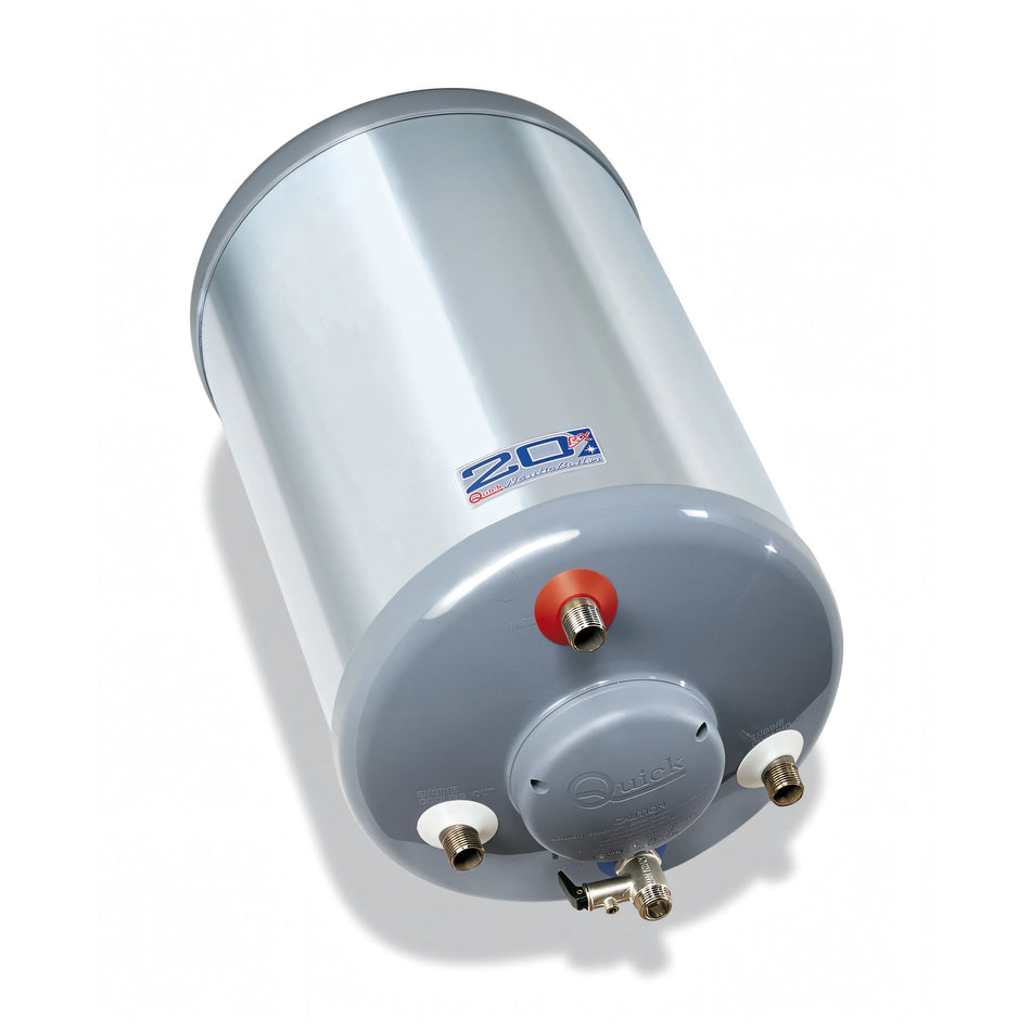 Boiler nautico Quick BX in acciaio inox con selle di montaggio