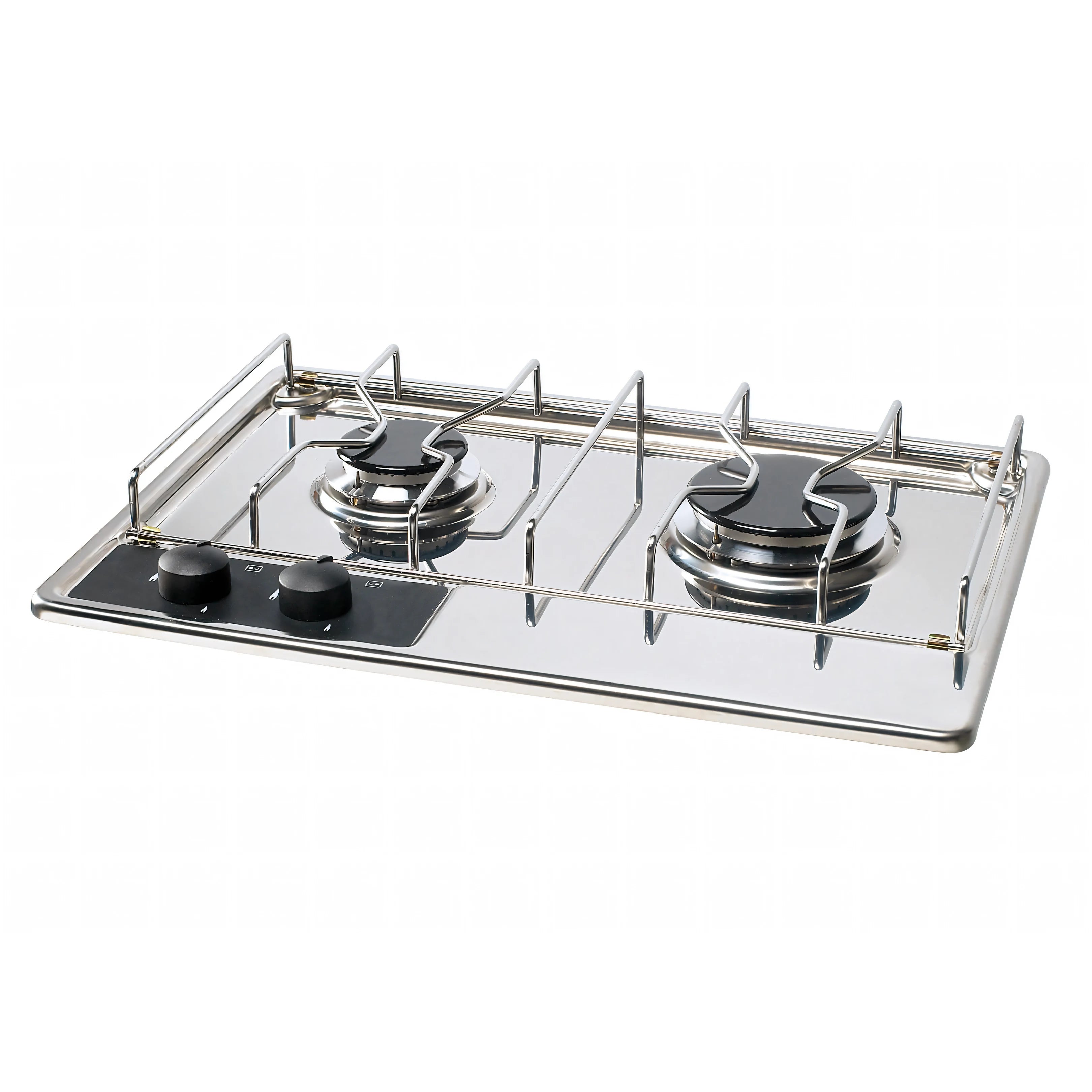 Piano cottura a gas ENO Hydra 2 fuochi in acciaio inox