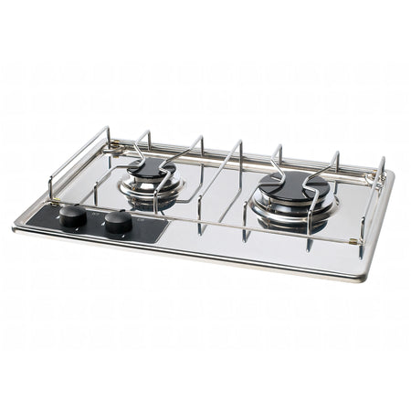 Piano cottura a gas ENO Hydra 2 fuochi in acciaio inox