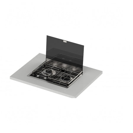 ENO kit flangia + coperchio vetro masterglass telaio in acciaio inox 304l, coperchio in vetro temperato — accessorio