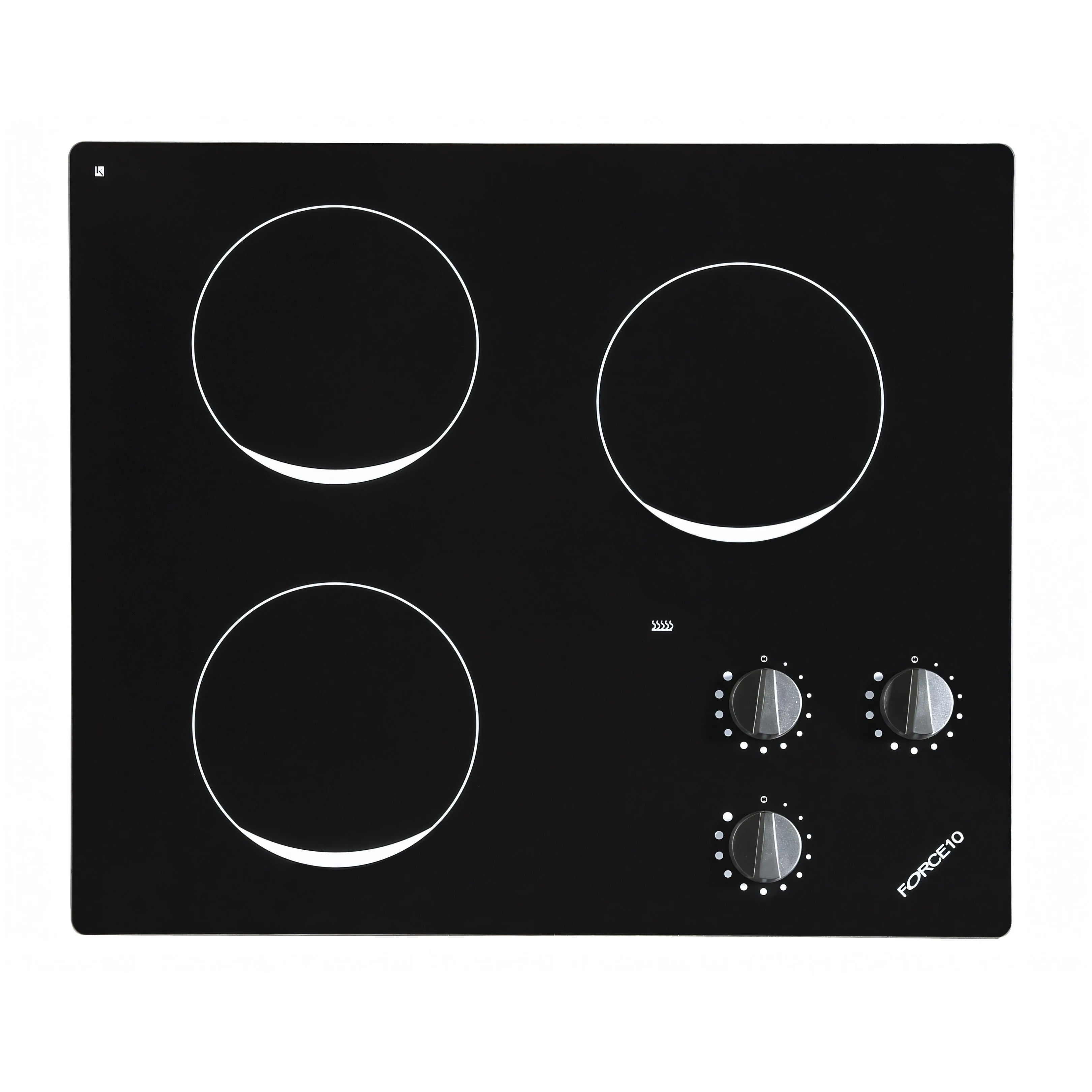 Piano cottura elettrico ENO Infinite 3 fuochi in vetroceramica