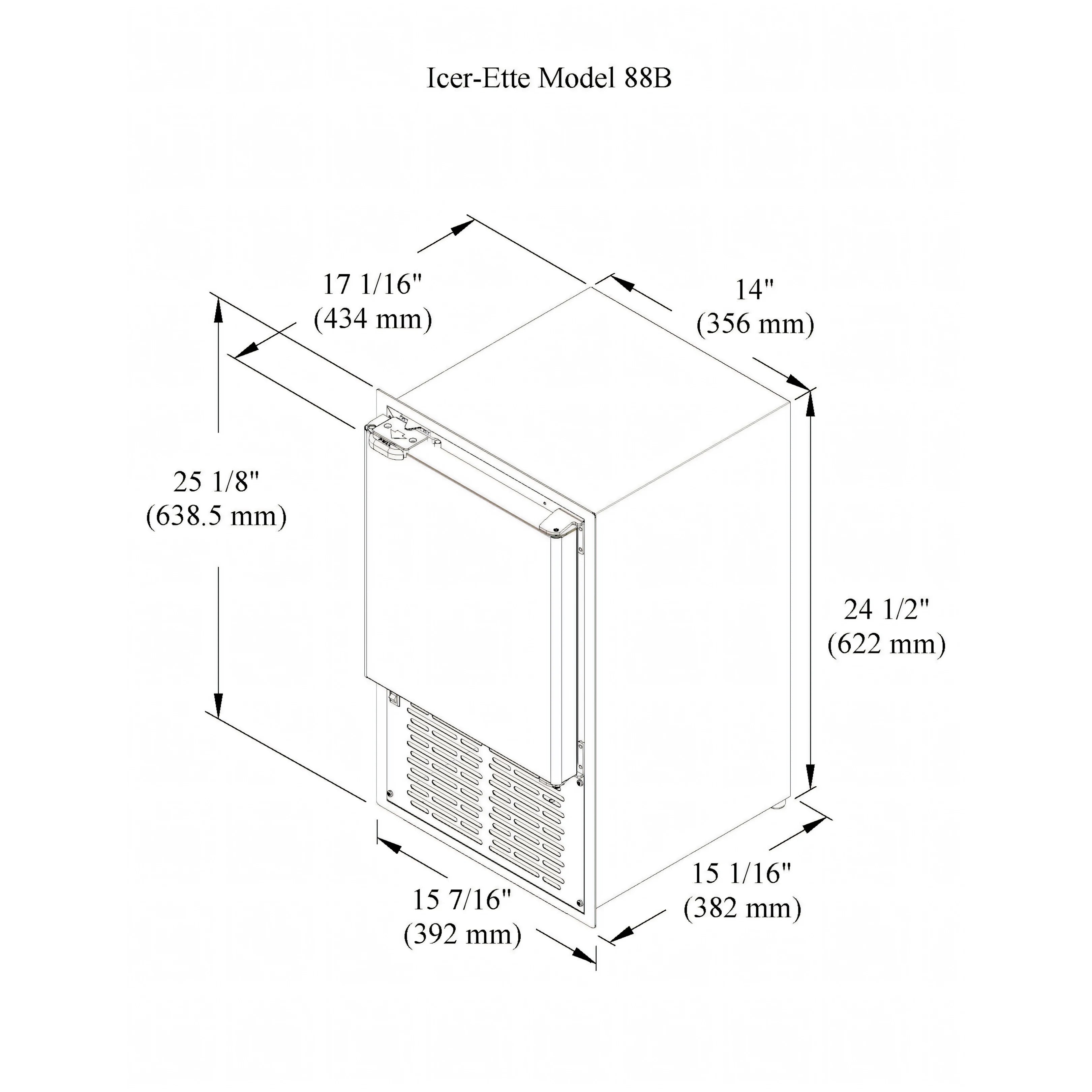 Ice maker Raritan Icer-Ette, disegno tecnico