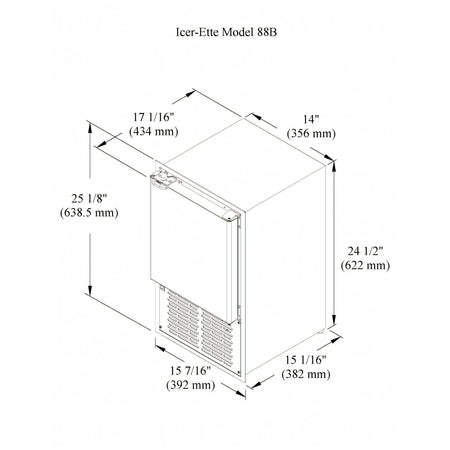 Ice maker Raritan Icer-Ette, disegno tecnico