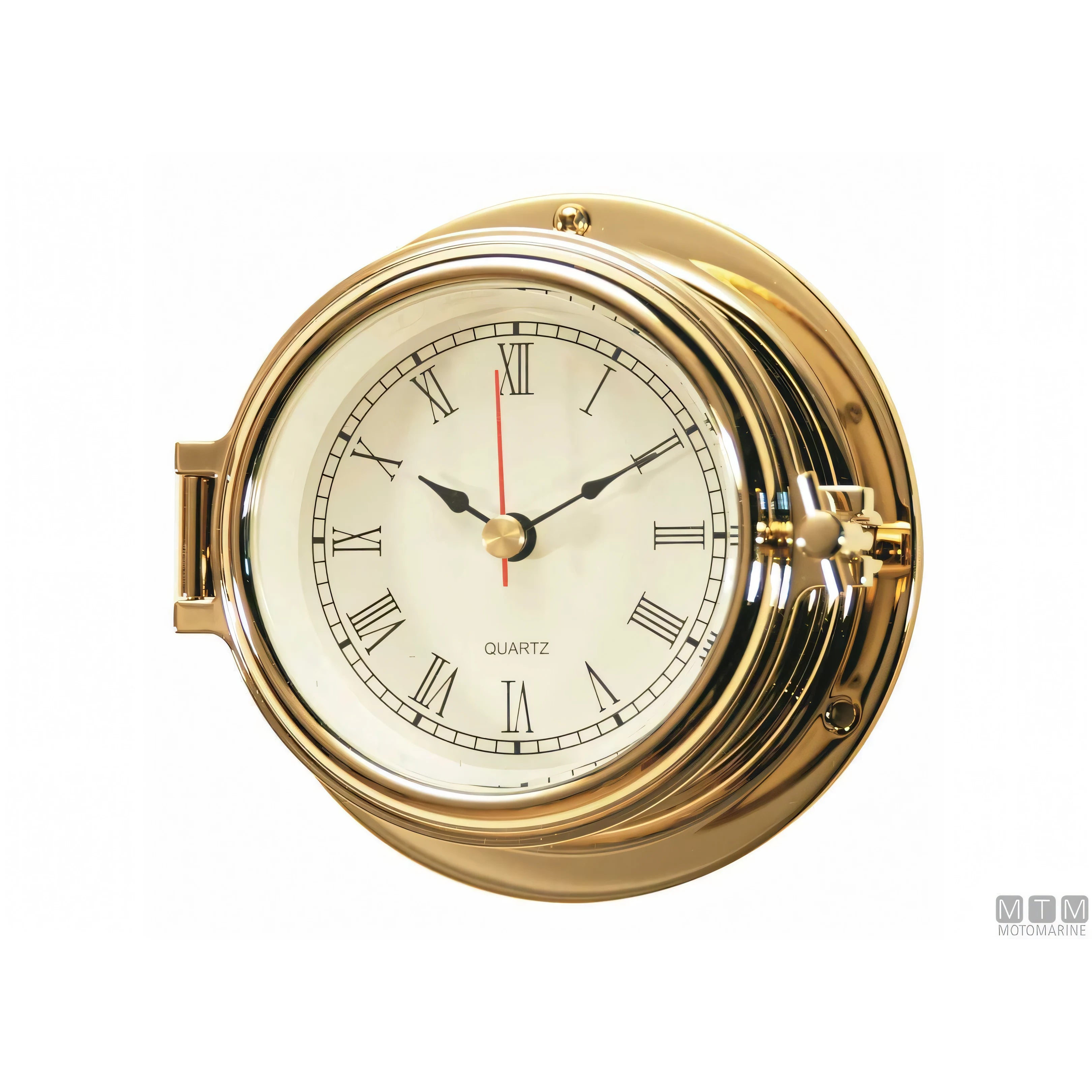 Motomarine strumento meteo classe 120 cassa ottone lucidato — Orologio